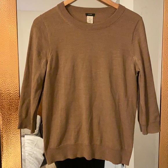 J Crew Tippi Sweater Camel Medium 